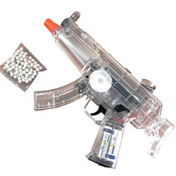 SUB MINI METRALHADORA DE AIRSOFT TRANSPARENTE - HB102T 